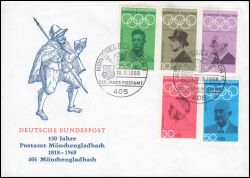 1968  150 Jahre Postamt in Mönchengladbach