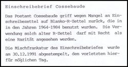 1991  Mischfrankatur der BRD und DDR auf R-Brief