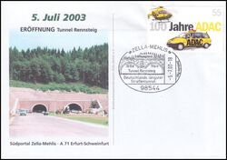 2003  Erffnung Tunnel Rennsteig