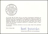 1982  Ministerkarte - 100. Jahrestag der Entdeckung des...