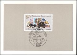 1986  Ministerkarte - 50 Jahre Tag der Briefmarke