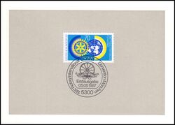 1987  Ministerkarte - Weltkongress des Internationalen Rotary-Clubs