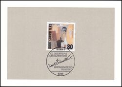 1987  Ministerkarte - 100. Geburtstag von Kurt Schwitters