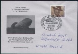 1991  Erste Fahrt des Luftschiffes LZ 8  "Deutschland"