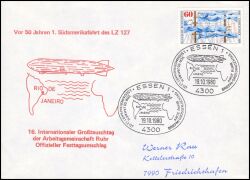 1980  1. Südamerikafahrt des Luftschiffes LZ 127 "Graf Zeppelin"