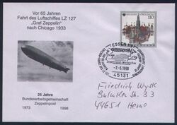1998  Chicago-Fahrt des Luftschiffes LZ 127 Graf Zeppelin 
