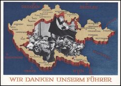 1938  Sonderpostkarte zur Abstimmung im Sudetenland