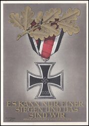1940  Sonderpostkarte Eisernes Kreuz