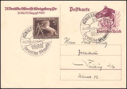 1939  Sonderpostkarte zur Ostmesse in Knigsberg