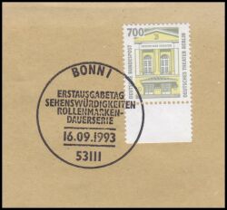 1993  Freimarke: Sehenswürdigkeiten aus Bogen