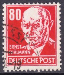 1952  Freimarke: Ernst Thälmann