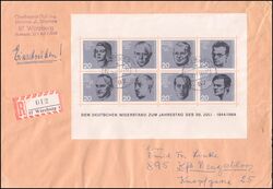 2742 - 1959  Beethovenhalle / Widerstandskmpfer auf Brief