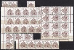 1964  Freimarken: Deutsche Bauwerke aus Bogen