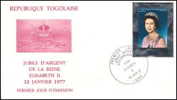 Togo 1977  25 Jahre Regentschaft von Knigin Elisabeth II.