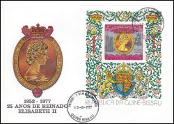 Guinea-Bissau 1977  25 Jahre Regentschaft von Königin Elisabeth II.