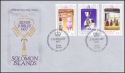 Salomoninseln 1977  25 Jahre Regentschaft von Königin Elisabeth II.