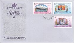 Tristan da Cunha 1977  25 Jahre Regentschaft von Knigin Elisabeth II.