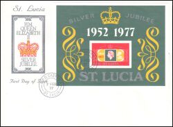 St. Lucia 1977  25 Jahre Regentschaft von Königin Elisabeth II.