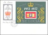 St. Lucia 1977  25 Jahre Regentschaft von Knigin...