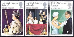 Turks & Caicos-Inseln 1977  25 Jahre Regentschaft von Knigin Elisabeth II.