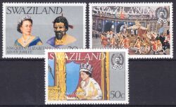 Swaziland 1977  25 Jahre Regentschaft von Königin Elisabeth II.