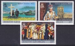 Süd-Georgien 1977  25 Jahre Regentschaft von Königin Elisabeth II.