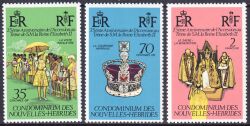 Neue Hebriden 1977  25 Jahre Regentschaft von Königin Elisabeth II.