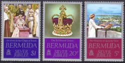 Bermuda-Inseln 1977  25 Jahre Regentschaft von Königin Elisabeth II.