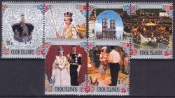 Cook-Inseln 1977  25 Jahre Regentschaft von Königin Elisabeth II.