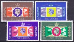 St. Lucia 1977  25 Jahre Regentschaft von Knigin Elisabeth II.