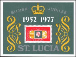 St. Lucia 1977  25 Jahre Regentschaft von Königin Elisabeth II.