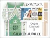 Dominica 1977  25 Jahre Regentschaft von Königin...