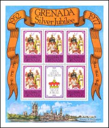 Grenada 1977  25 Jahre Regentschaft von Knigin Elisabeth II.