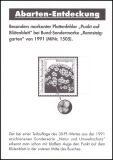 1991  Natur und Umweltschutz mit Plattenfehler