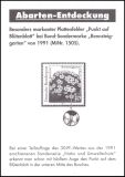 1991  Natur und Umweltschutz mit Plattenfehler