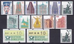 1987  Freimarken Sehenswürdigkeiten mit "Gummi 30"