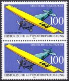1991  Historische Luftpostbeförderung mit Plattenfehler