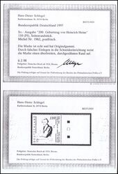 1997  Heinrich Heine mit anhngendem Leerfeld