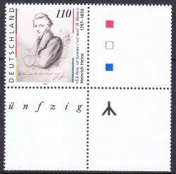 1997  Heinrich Heine mit anhängendem Leerfeld