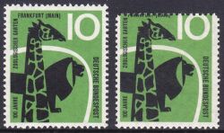 1958  100 Jahre Zoologischer Garten Frankfurt a. Main - verzähnt