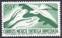 Mexiko 1956  Eilmarke: Brieftaube