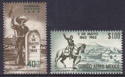 Mexiko 1962  100. Jahrestag der Schlacht von Puebla