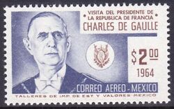 Mexiko 1964  Besuch des franzsischen Staatsprsidenten