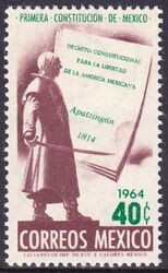 Mexiko 1965  Annahme der 1. mexikanischen Verfassung