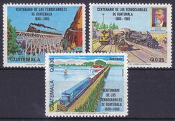 Guatemala 1983  100 Jahre Eisenbahn in Guatemala