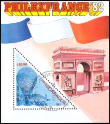 Nicaragua 1982  Intern. Briefmarkenausstellung PHILEXFRANCE `82