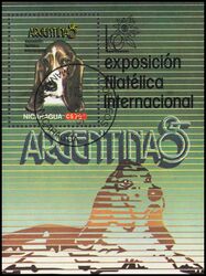 Nicaragua 1985  Intern. Briefmarkenausstellung ARGENTINA `85