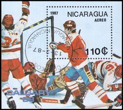Nicaragua 1987  Olympische Winterspiele 1988 in Calgary