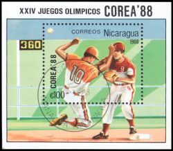 Nicaragua 1988  Olympische Sommerspiele in Seoul