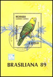Nicaragua 1989  Intern. Briefmarkenausstellung BRASILIANA `89